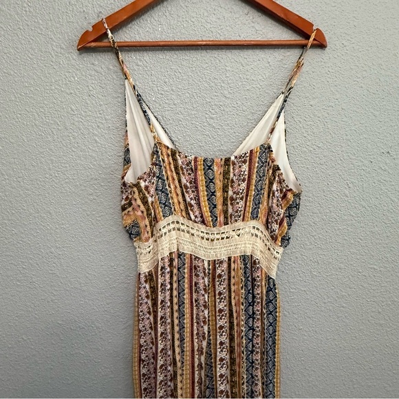 Vine and Valley Jumpsuit Size Large Multicolor Surplice Neck - Picture 5 of 5